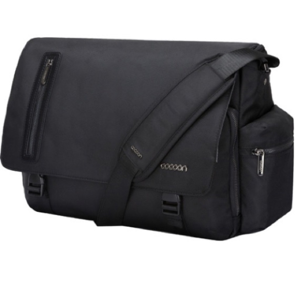 Cocoon IMS155BK Slim Tablet Messenger Sling con Grid-IT men washed black office